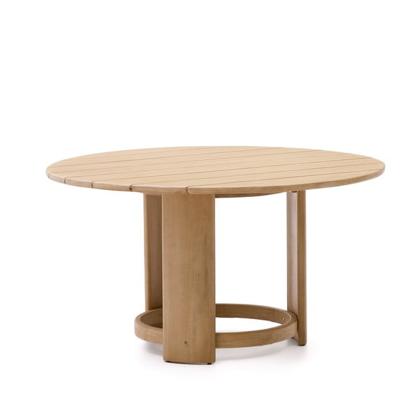 Okrogla vrtna jedilna miza iz evkaliptusovega lesa ø 140 cm Xoriguer - Kave Home