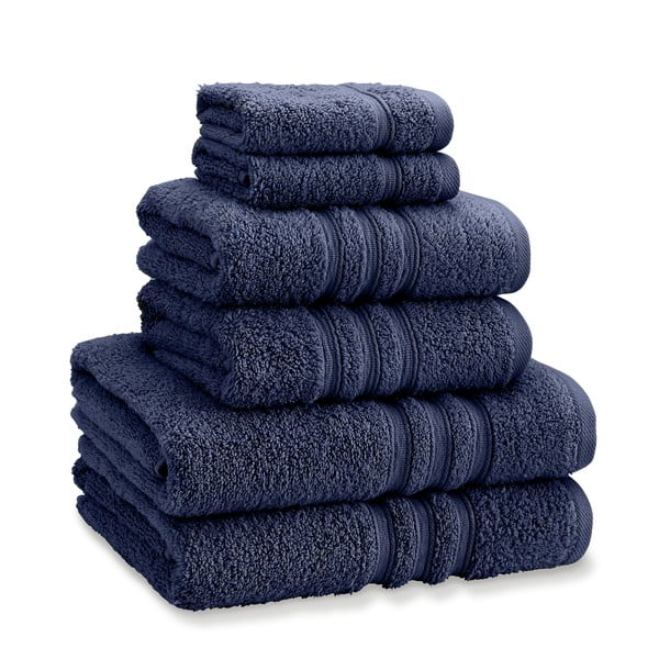 Temno modri frotirni bombažni komplet brisač 6 ks Zero Twist – Catherine Lansfield