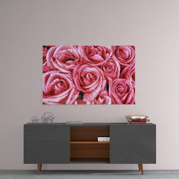 Steklena slika Insigne Pink Roses-image-1