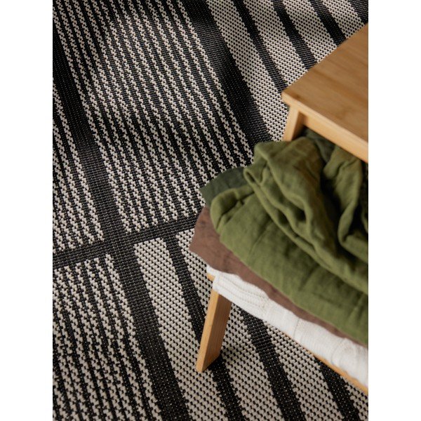 Črna/kremno bela notranja in zunanja preproga 200x300 cm Haringey Allington – Ted Baker-image-2