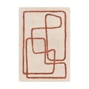 Oranžna/bela ročno tkana volnena preproga 120x170 cm Matrix – Asiatic Carpets