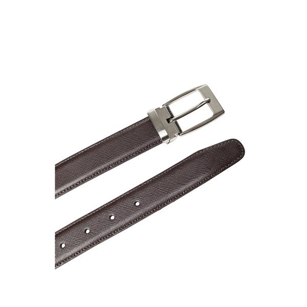 Temno rjav usnjen moški pas Ferruccio Laconi Arv, dolžina 85 cm-image-1