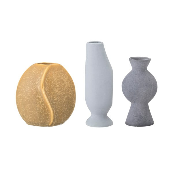 Lončene ročno izdelane vaze v kompletu 3 ks (višina 12,5 cm) Miacecilia – Bloomingville