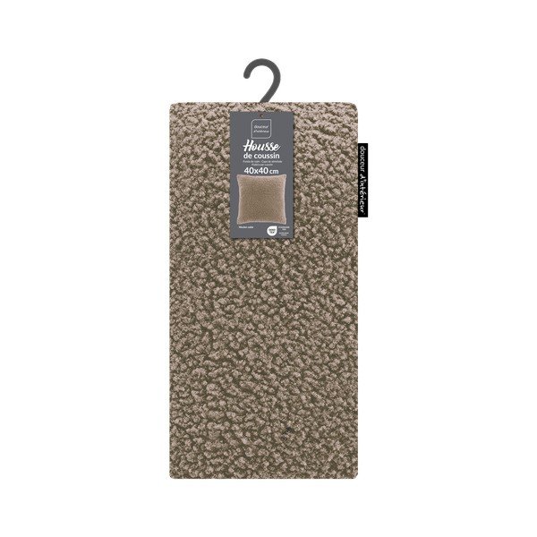 Prevleka za blazino iz sherpa flisa 40x40 cm Woolen – douceur d'intérieur-image-3