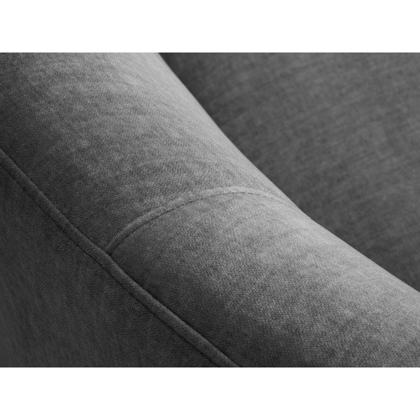 Siva žametna asimetrična zofa Mazzini Sofas Debbie, leva-image-1