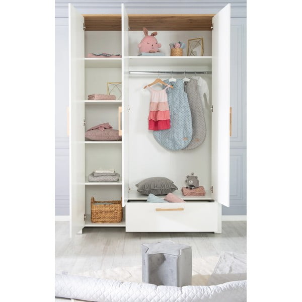 Bela otroška garderobna omara 139x200 cm Ava – Roba-image-1