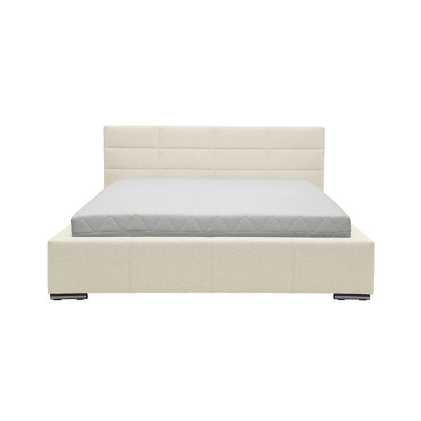 Bež zakonska postelja Mazzini Beds Reve, 160 x 200 cm-image-3