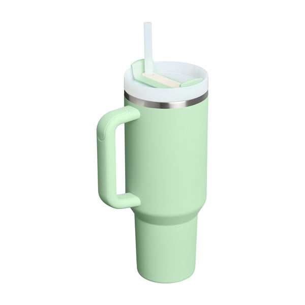 Žajbljevo zelena termovka s slamico iz nerjavečega jekla 1,18 l Quencher H2.0 FlowState Tumbler Pistachio – Stanley-image-2