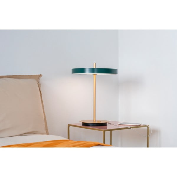 Temno zelena LED zatemnitvena namizna svetilka s kovinskim senčnikom (višina 41,5 cm) Asteria Table – UMAGE-image-3