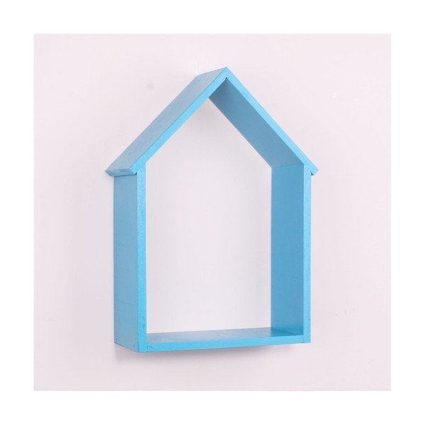 Modra lesena stenska polica North Carolina Scandinavian Home Decors House