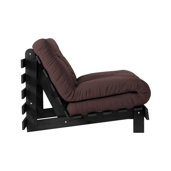 Raztegljiv fotelj Karup Design Roots Black/Brown-image-3