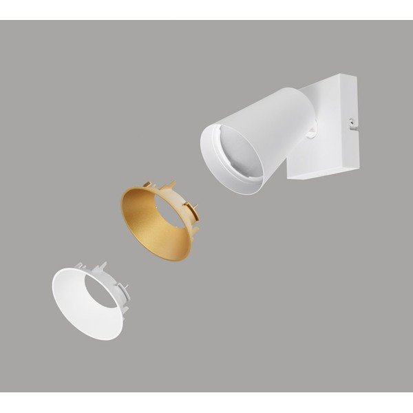 Belo točkovno svetilo ø 8 cm Sharp – Trio-image-3