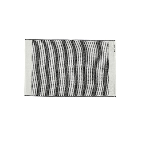 Črna/bela tekstilna kopalniška preproga 50x80 cm Grid – Mette Ditmer Denmark