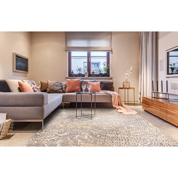 Bež volnena preproga 200x300 cm Koi – Agnella-image-1
