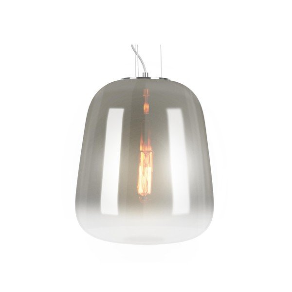 Siva viseča svetilka Leitmotiv Cone, ø 12 cm