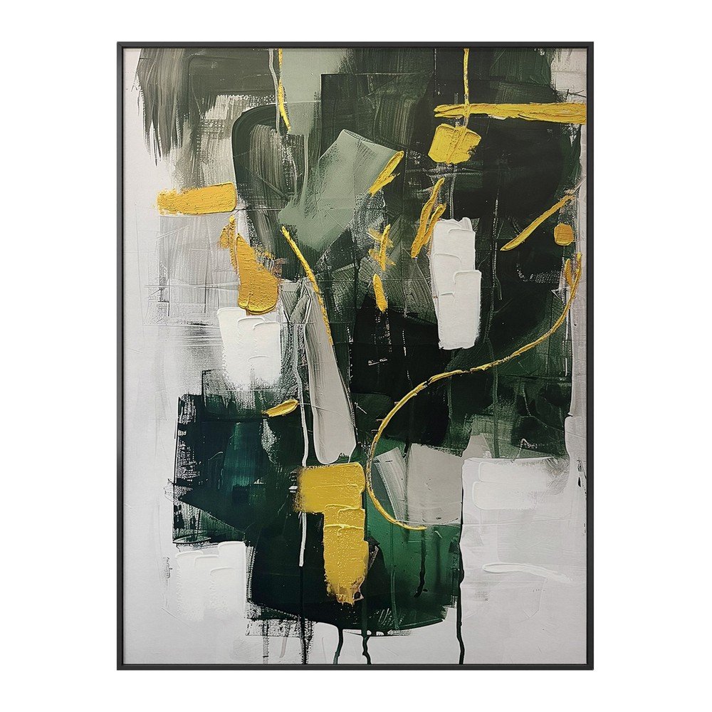 Slika z ročno naslikanimi elementi 70x100 cm For