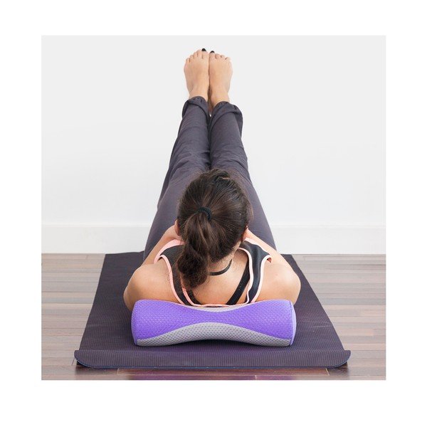 Vijolična rolka za jogo InnovaGoods Vibro Yoga Roll BTK-image-2