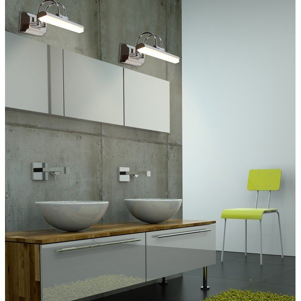 Siva LED stenska svetilka Gizel – Candellux Lighting-image-1