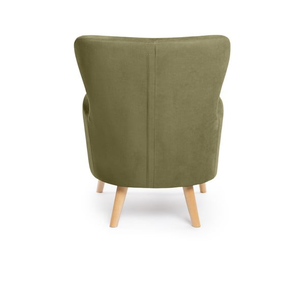 Zelen fotelj z naslonom Noemye – Bonami Selection-image-4