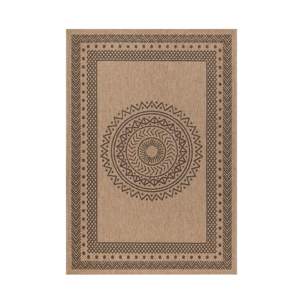 Zunanja preproga v črni in naravni barvi 80x150 cm Dhaka – Ayyildiz Carpets