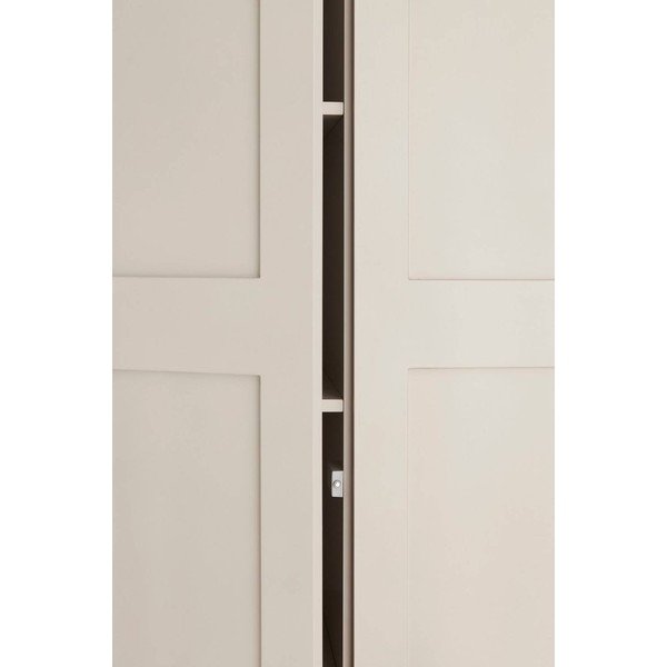 Sivo-bež stenska garderobna omara iz MDF plošč 80x190x61 cm Ben – Ellos Home-image-2