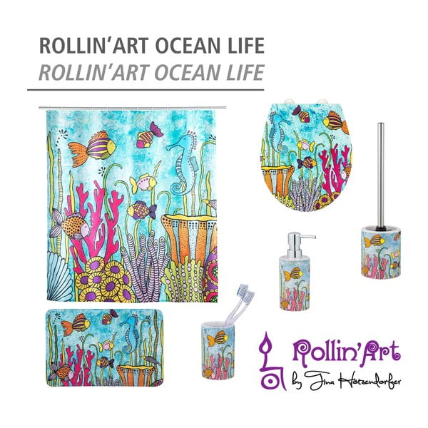 Tekstilna kopalniška preproga 45x70 cm Rollin'Art Ocean Life – Wenko-image-4