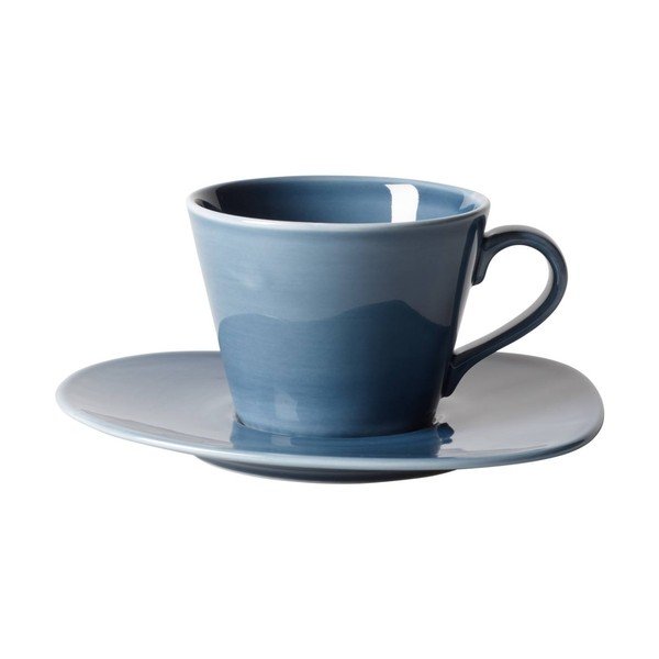 Svetlo modra porcelanska skodelica za kavo Villeroy & Boch Like Organic, 270 ml-image-1