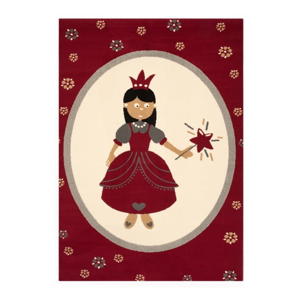 Otroška rdeča preproga Zala Living Princess, 140 x 200 cm