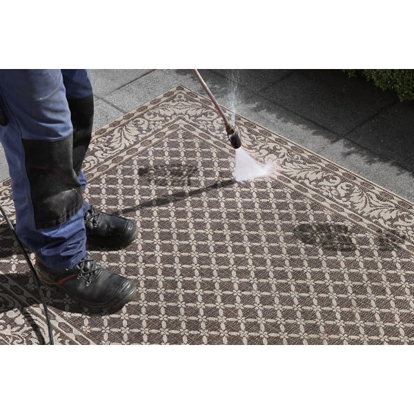 Sivo-krem zunanja preproga NORTHRUGS Royal, 160 x 230 cm-image-1