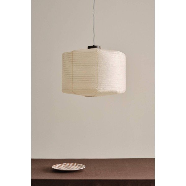 Bež papirnata viseča svetilka ø 60 cm Siv – Jotex-image-2