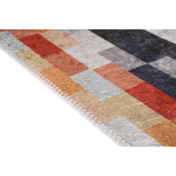 Oranžen/siv pralen tekač 80x200 cm Blocks of Fun – Vitaus-image-2