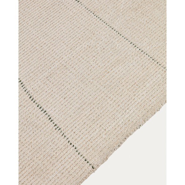 Kremno bela ročno tkana preproga iz mešanice bombaža 230x160 cm Lisdan – Kave Home-image-2