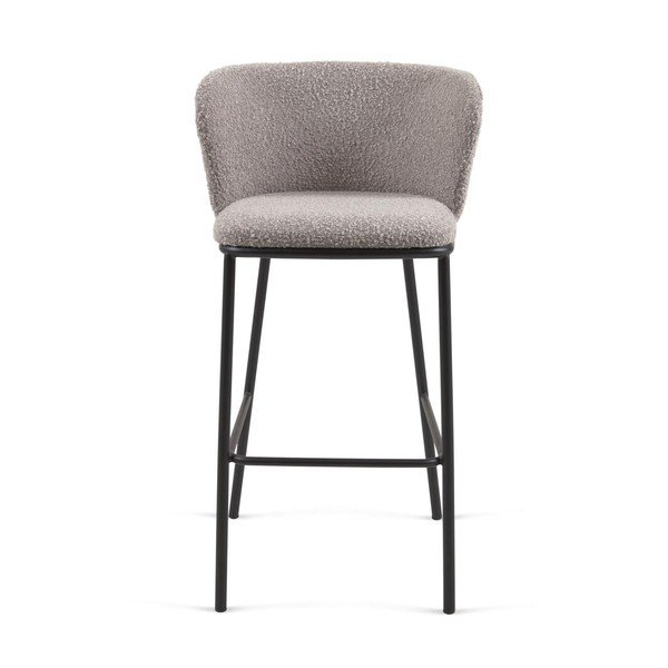 Svetlo siv barski stol (višina sedeža 75 cm) Ciselia – Kave Home-image-2