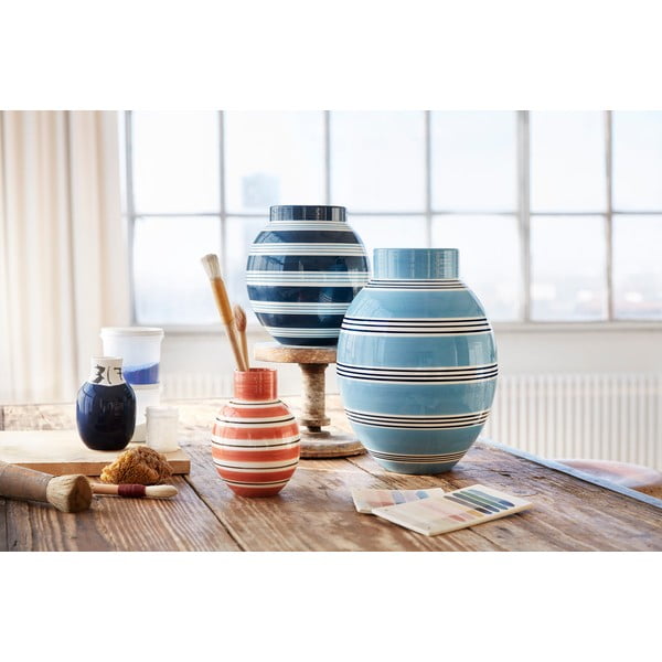 Modra keramična vaza Kähler Design Nuovo, višina 30 cm-image-2