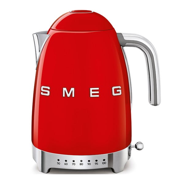 Rdeč grelnik vode iz nerjavečega jekla 1,7 l Retro Style – SMEG