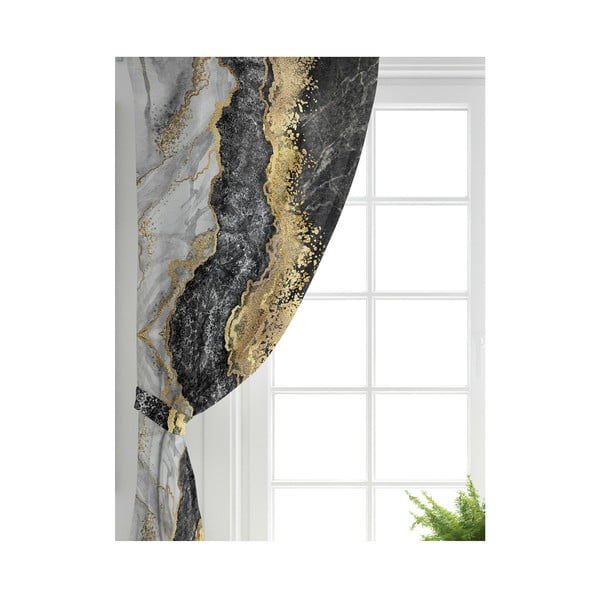 Črne/zlate zavese v kompletu 2 ks 140x260 cm – Mila Home-image-2