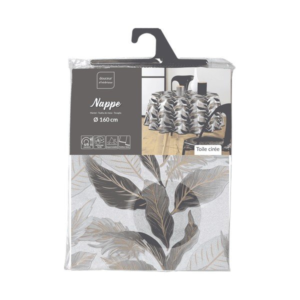 Povoščen namizni prt ø 160 cm Oralia – douceur d'intérieur-image-4