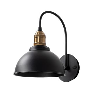 Črna stenska svetilka ø 21 cm Varzan – Opviq lights