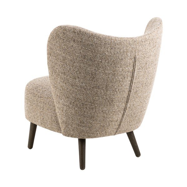 Bež fotelj iz tkanine bouclé Elmont – Actona-image-2