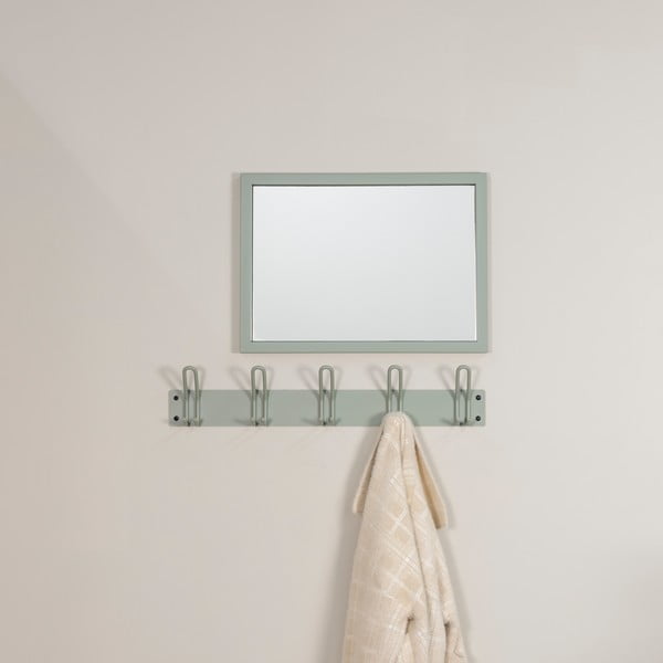 Prašno zelen kovinski stenski obešalnik 70 cm Miles – Spinder Design-image-2
