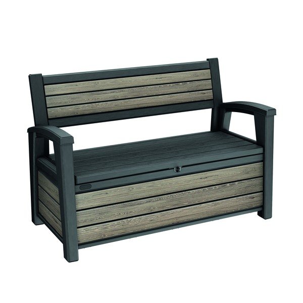 Rjava plastična vrtna klop Deco – Keter