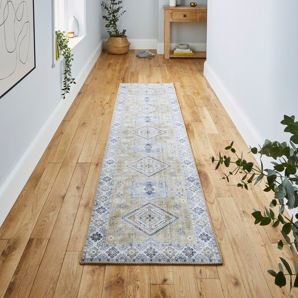 Siva/bež preproga 60x225 cm Topaz – Think Rugs-image-1