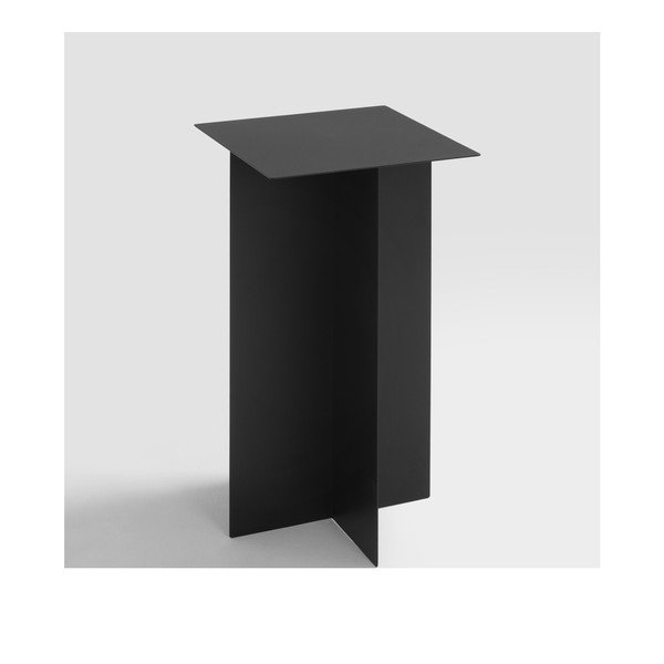 Črna dodatna mizica Custom Form Oli, 30 x 30 cm-image-1
