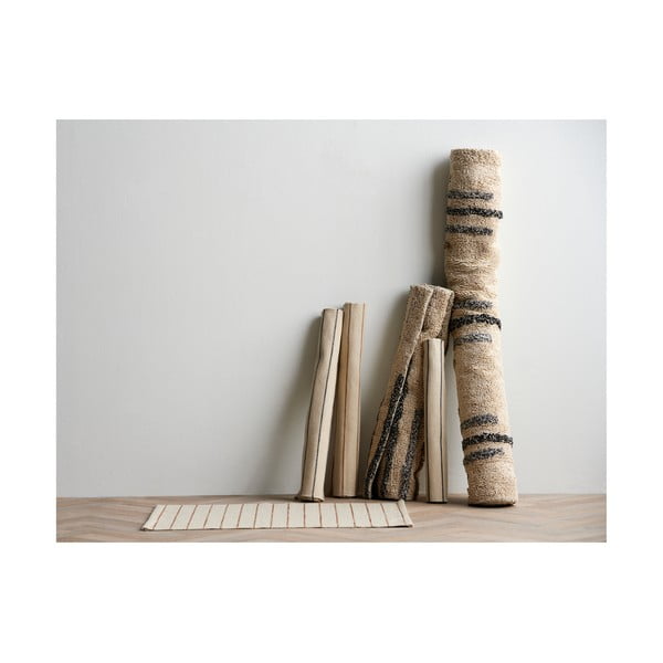 Bež preproga iz mešanice bombaža 75x150 cm Line – Södahl-image-1