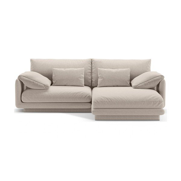 Bež kotna sedežna garnitura (desni kot) Torino – Micadoni Home