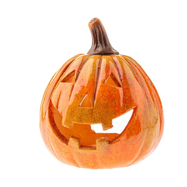 Keramičen svečnik z motivom za noč čarovnic Pumpkin – Dakls