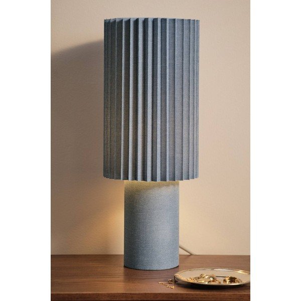Modra lanena namizna svetilka (višina 45 cm) Harriet – Jotex-image-1