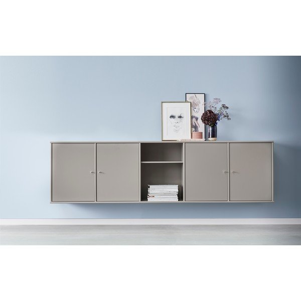 Siva nizka komoda 220x61 cm Mistral - Hammel Furniture-image-1