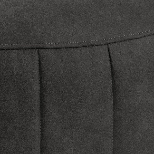 Antracitno siv puf v imitacij usnja Actona Doria, ⌀ 60 cm-image-3