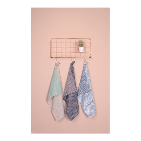 Stenski organizator iz kovine v bakreni barvi PT LIVING Open Grid-image-4